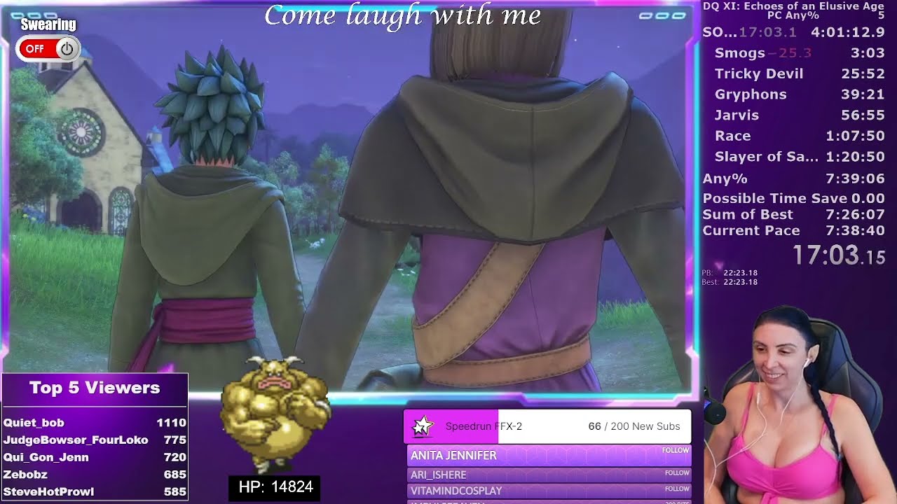 New PB: 5:57:33 - Dragon Quest XI PC Any% Speedrun