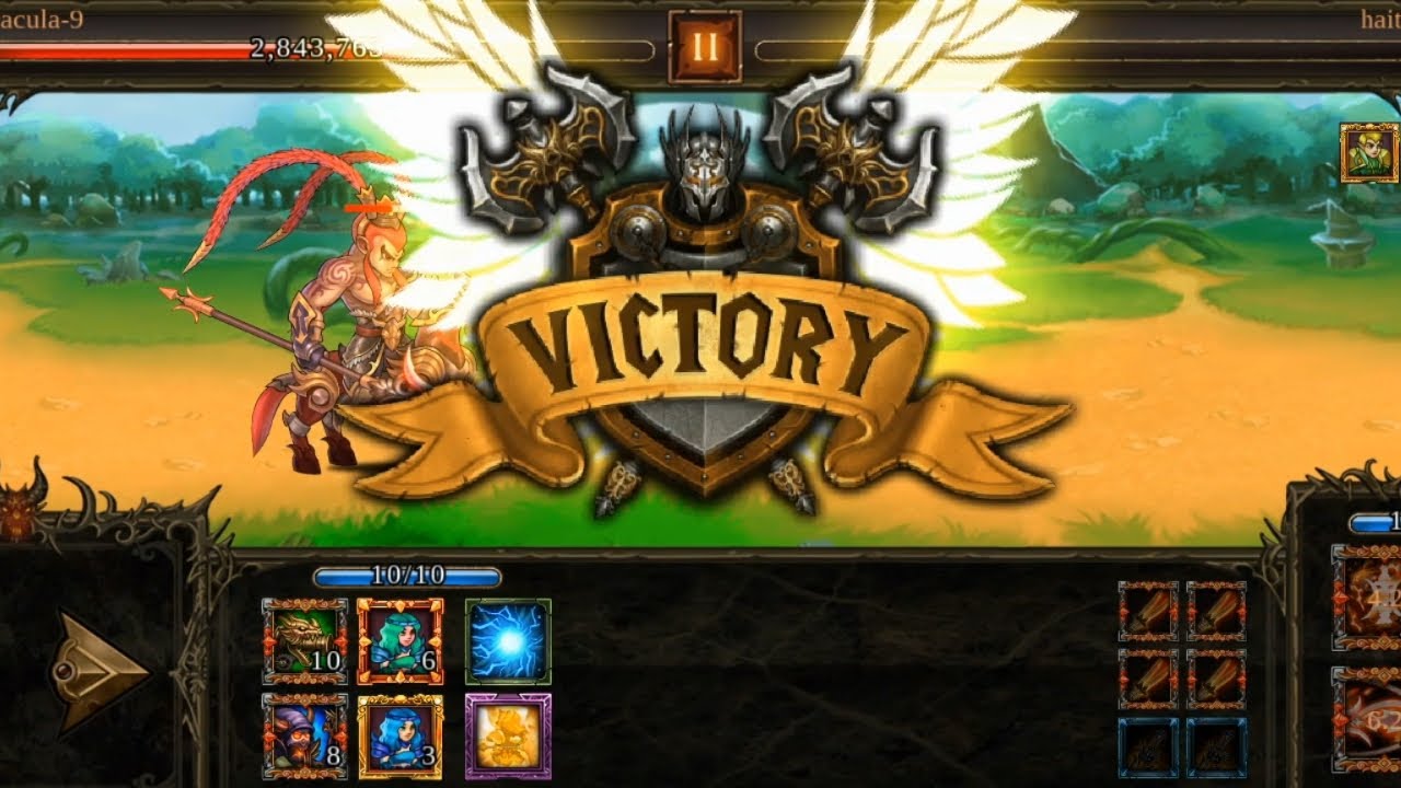 Trận thắng may mắn của LuBu(Lữ Bố)😆🍀🍀[epic heroes war]