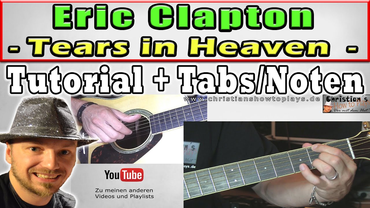 ★Eric Clapton TEARS IN HEAVEN Gitarren Lesson 