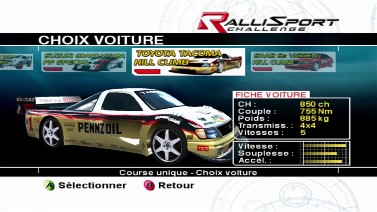 Rallisport Challenge - Toutes les voitures