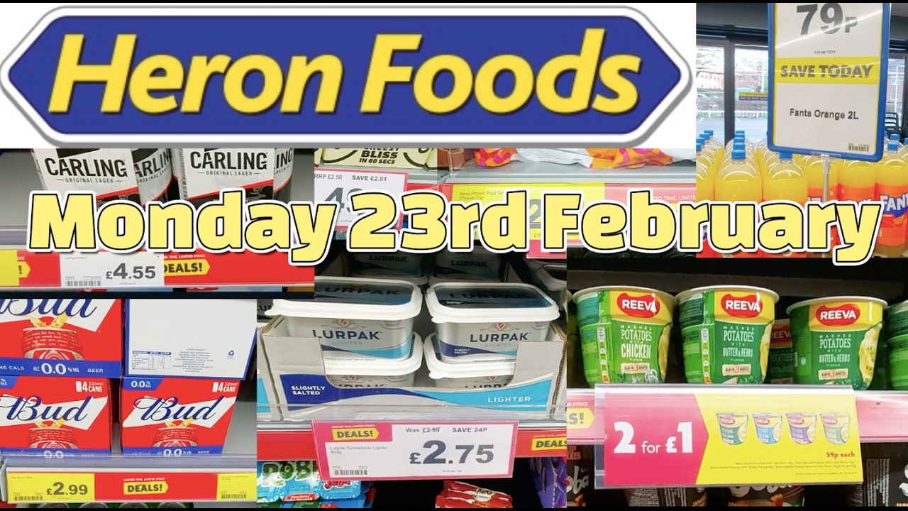 Heron Foods Bargains & Offers Monday 23rd February Uk Supermarket