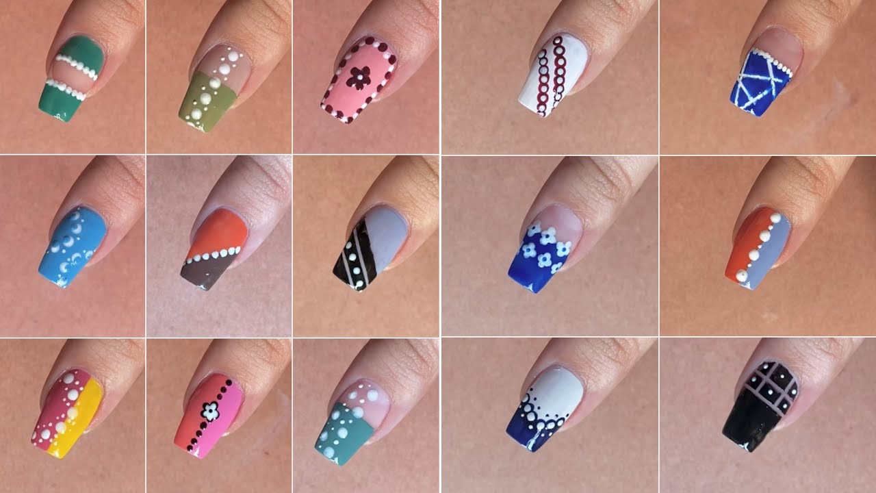 20+ Easy dot nail art designs ideas || Nail art compilation 2025