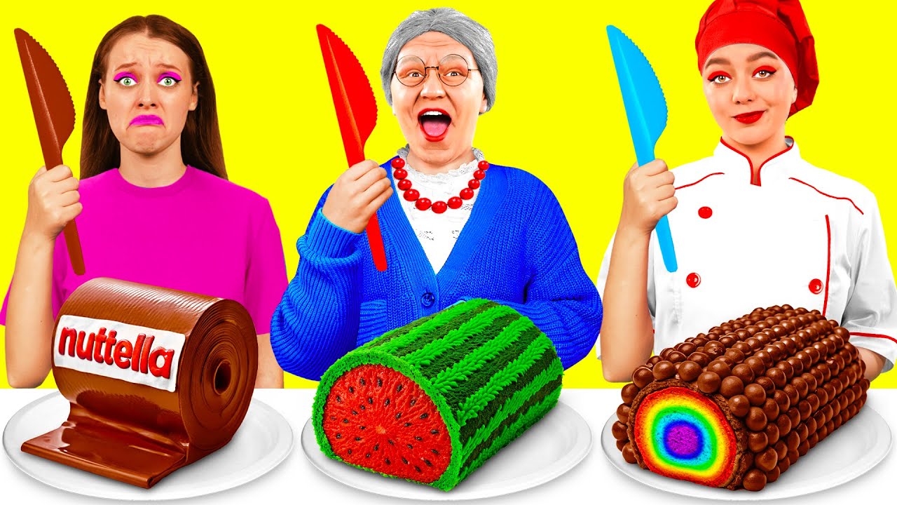 Reto De Cocina Yo vs Abuela | Gadgets y Trucos Secretos Fáciles de KaZaZa Challenge