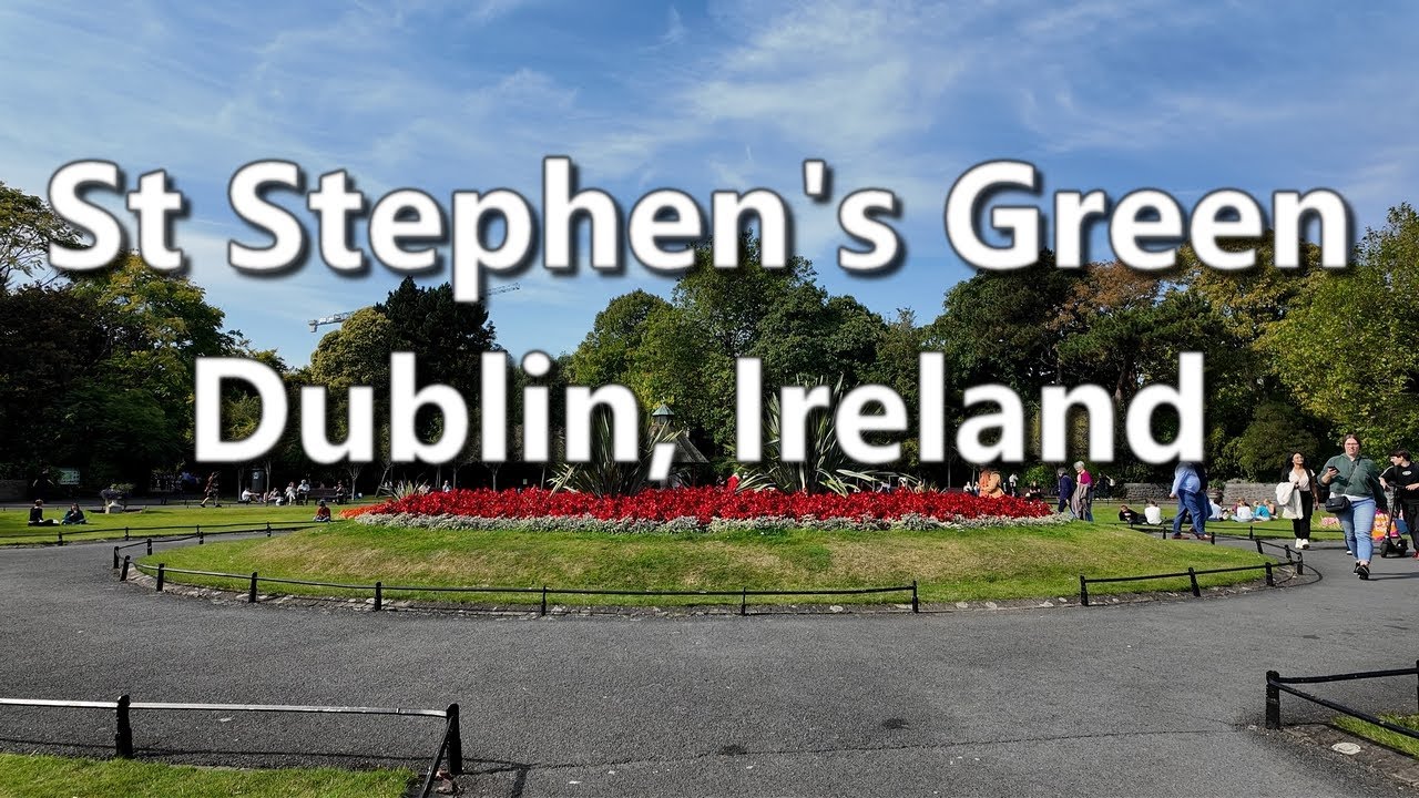 The park St Stephen's Green Dublin, Ireland