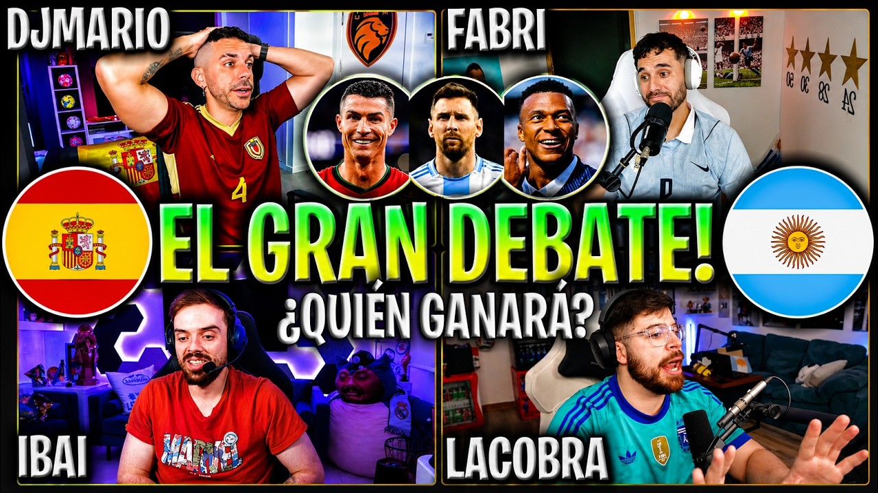 IBAI EL DEBATE M&Aacute;S &Eacute;PICO CON DJMARIIO Y LACOBRA!😱 IBAI DEBATE SOBRE EL MUNDIAL!