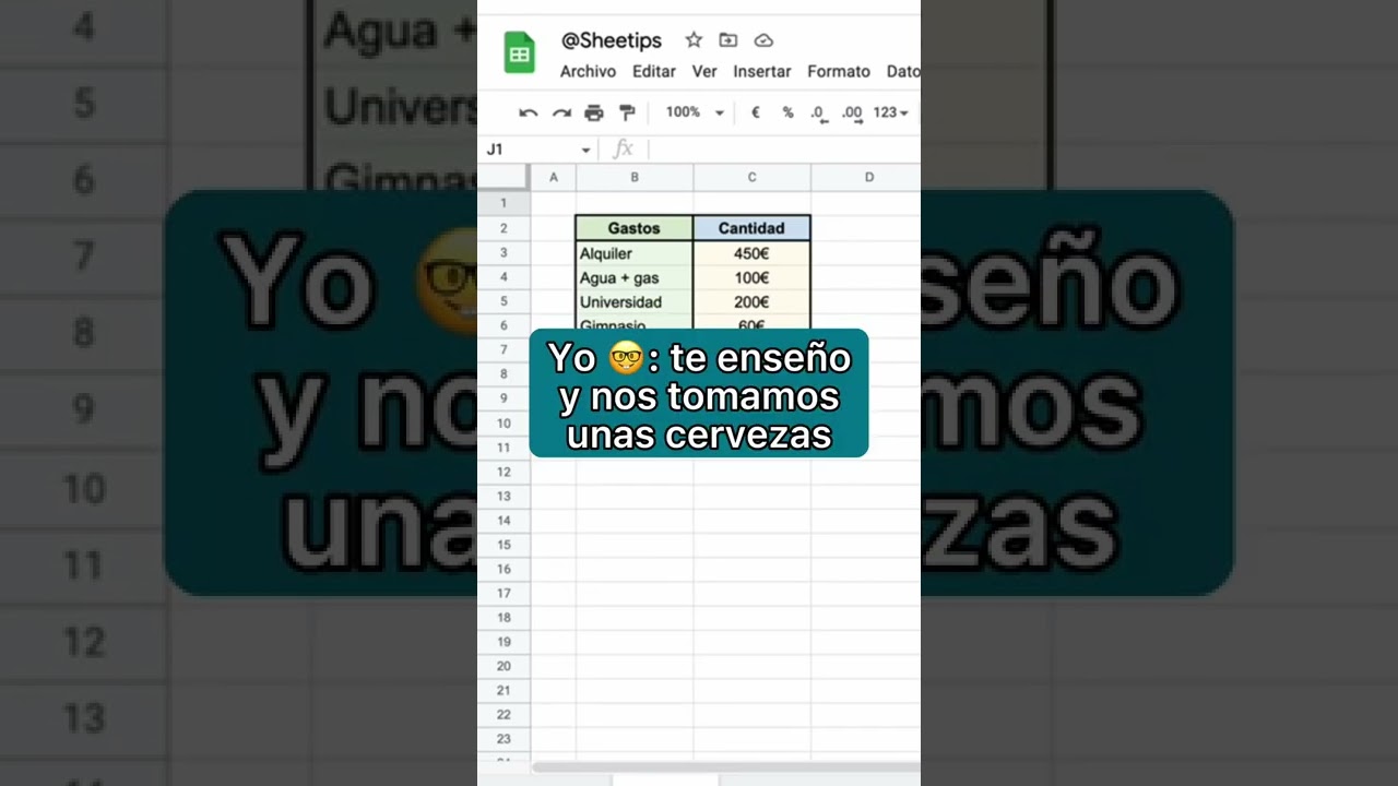 Gr&aacute;fico para ver tus datos #aprendeconsheetips #googlesheets #excel #grafica #crush #netflix