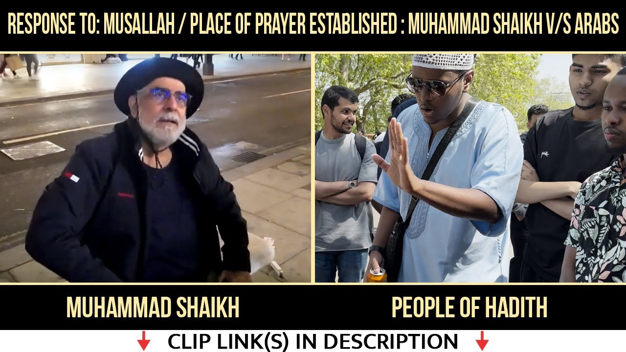 Response to : Musallah / Place of Prayer Established 9/21? Muhammad Shaikh v/s Arabs Speakers Corner