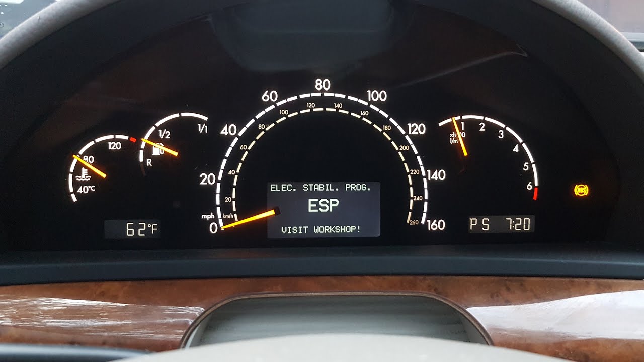 Замена датчика скорости вращения колеса Mercedes ABS (W220 S500 S430 и т. д.)