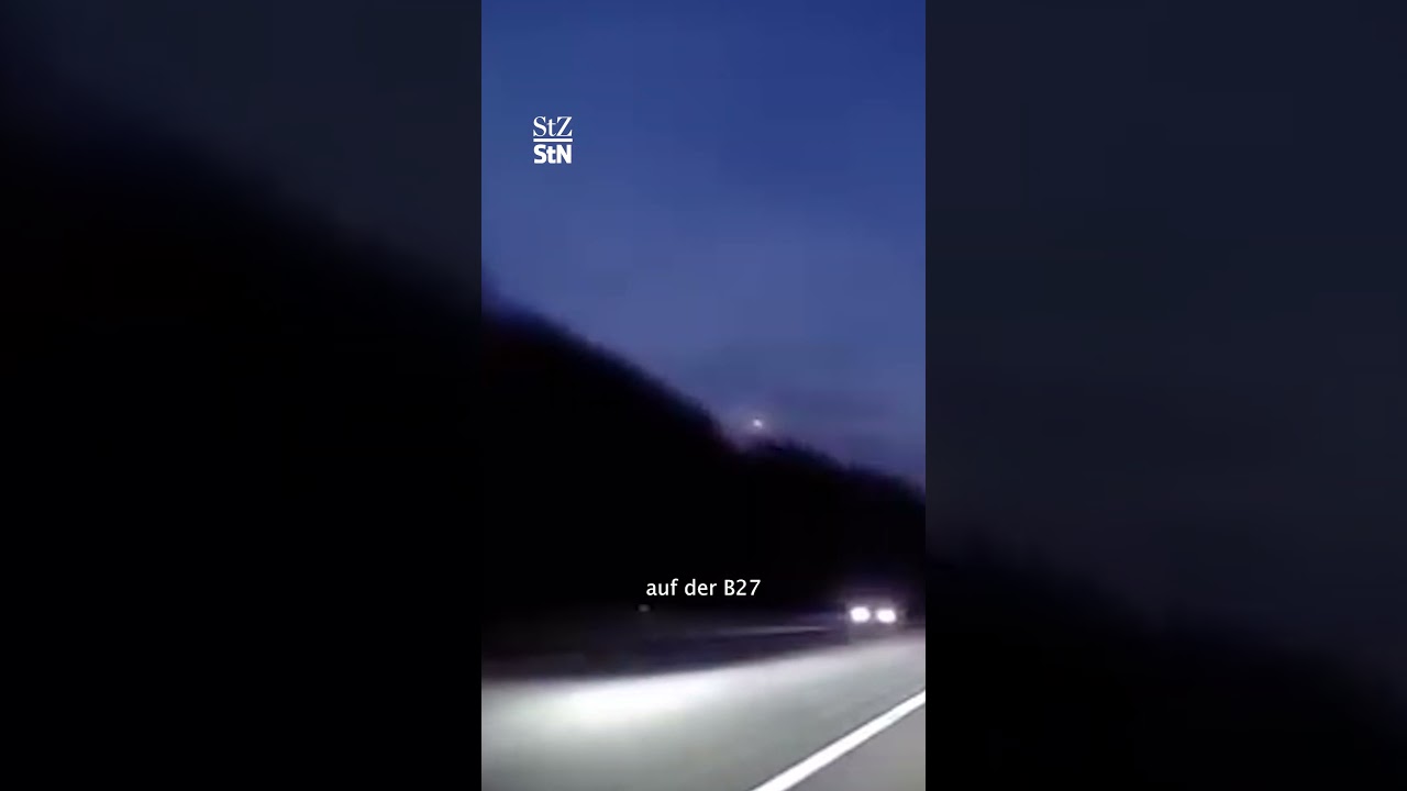 Lichtspektakel am Himmel &ndash; Meteorit auch in der Region Stuttgart zu sehen