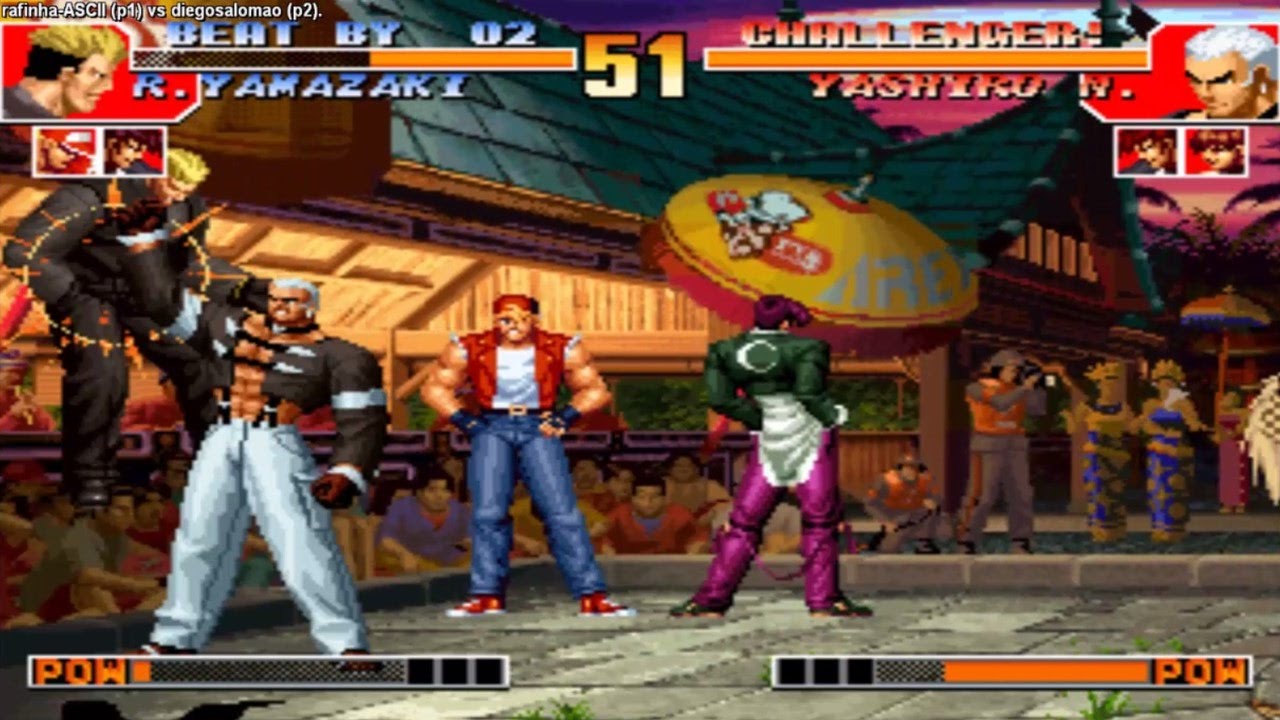 Kof 97 - rafinha ASCII (brasil) vs diegosalomao (brasil) Fightcade