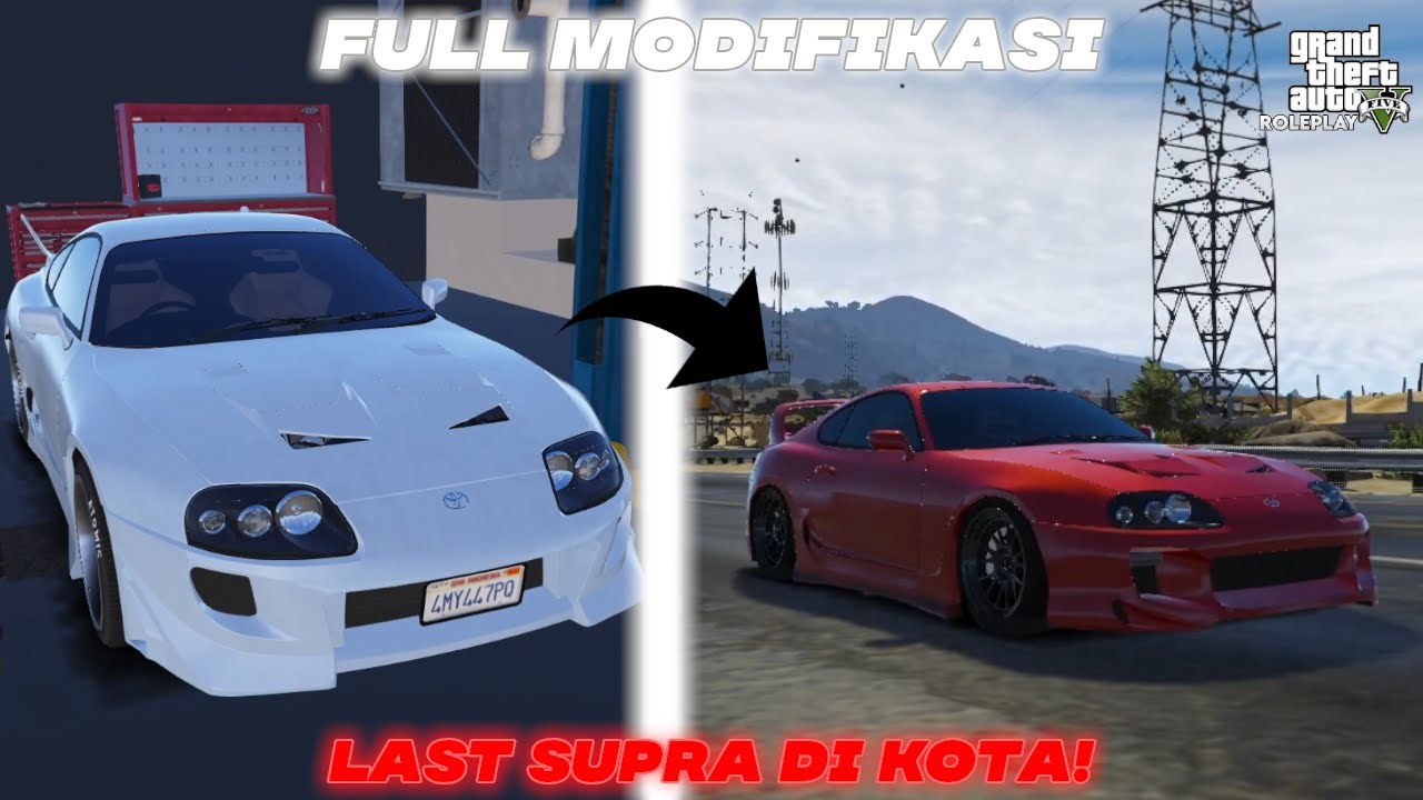 FULL MODIFIKASI TOYOTA SUPRA TERAKHIR DI KOTA?!! | GTA V ROLEPLAY INDONESIA !
