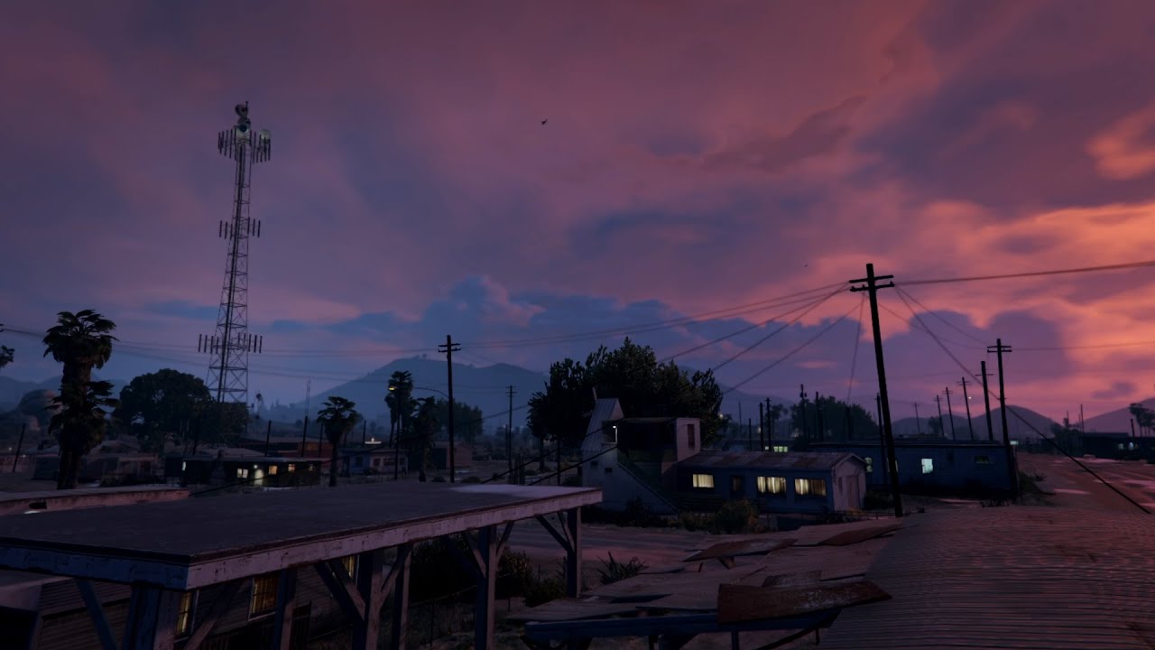 GTA V Ambience  Sandy Shores (Country Sounds | ASMR)  Ambient  Sounds 1080p60