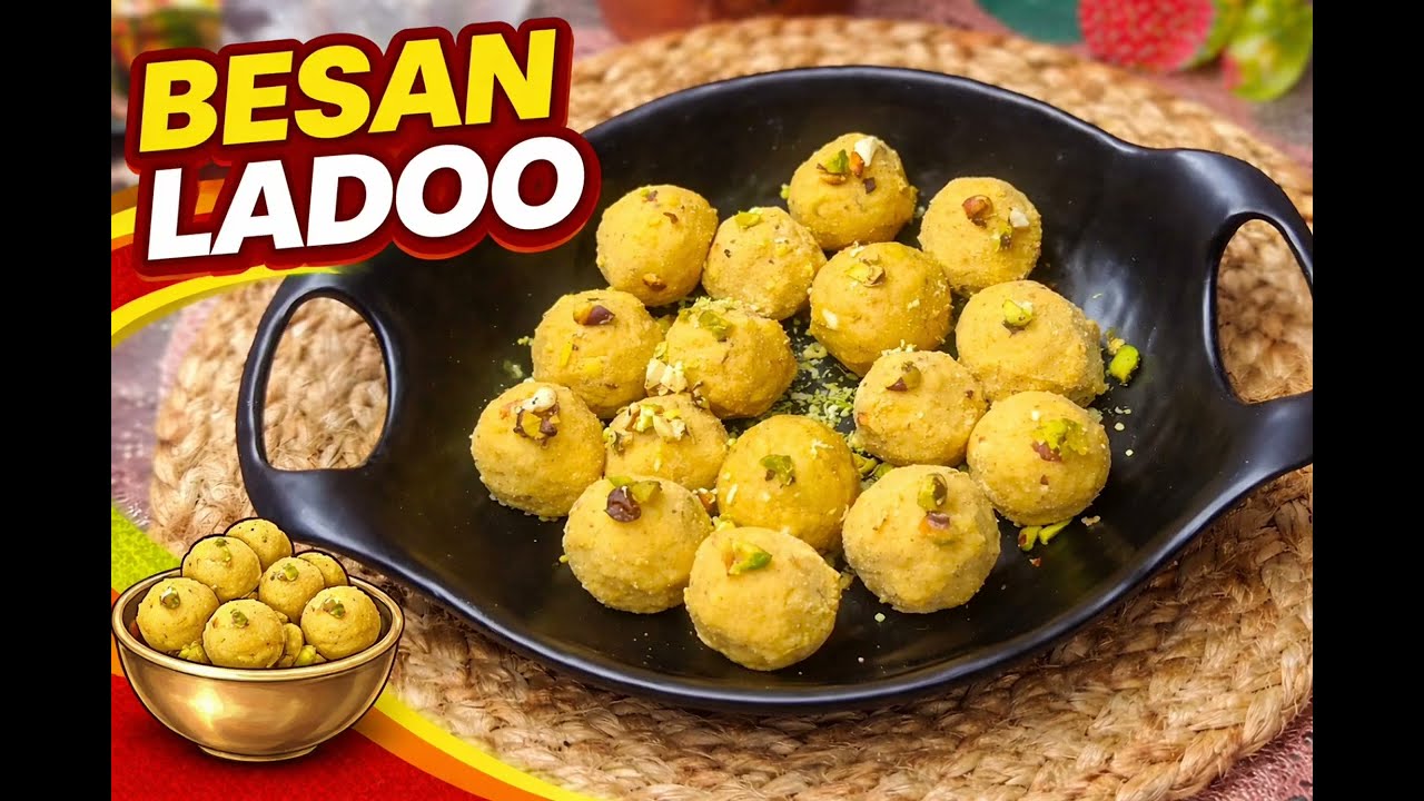 #बेसन के लडडू#ladoo recipe#indian sweets#desighee#homemadesweets#ytshortsindia#viralvideo #trending