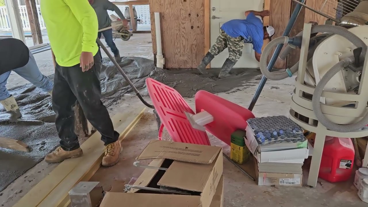 Re-contouring concrete to change profile for drainage