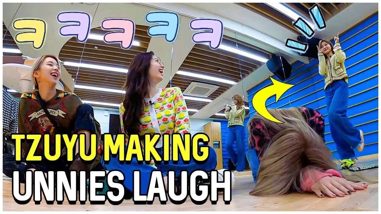 Twice Tzuyu Making Her Unnies Laugh