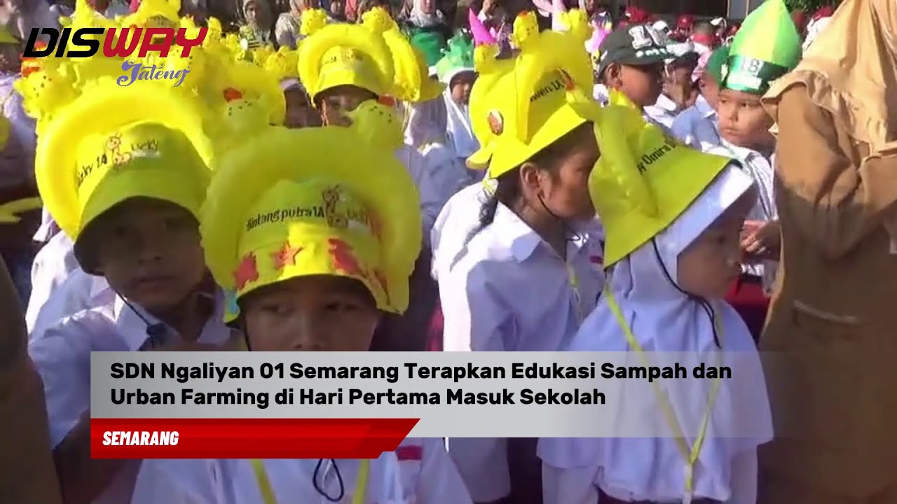 SDN Ngaliyan 01 Semarang Terapkan Edukasi Sampah dan Urban Farming di Hari Pertama Masuk Sekolah