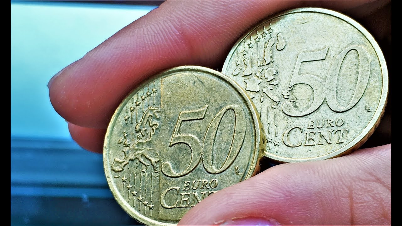 50 euro cent Belgium France Germany Italy Portugal Spain Finland 1999 2000 2001 2002 2003 2009 Münze