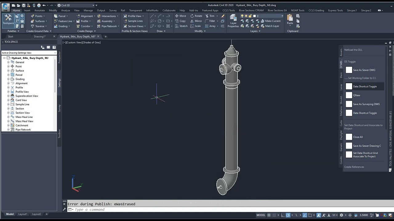 Civil 3D Content Catalog Editor: Hydrants