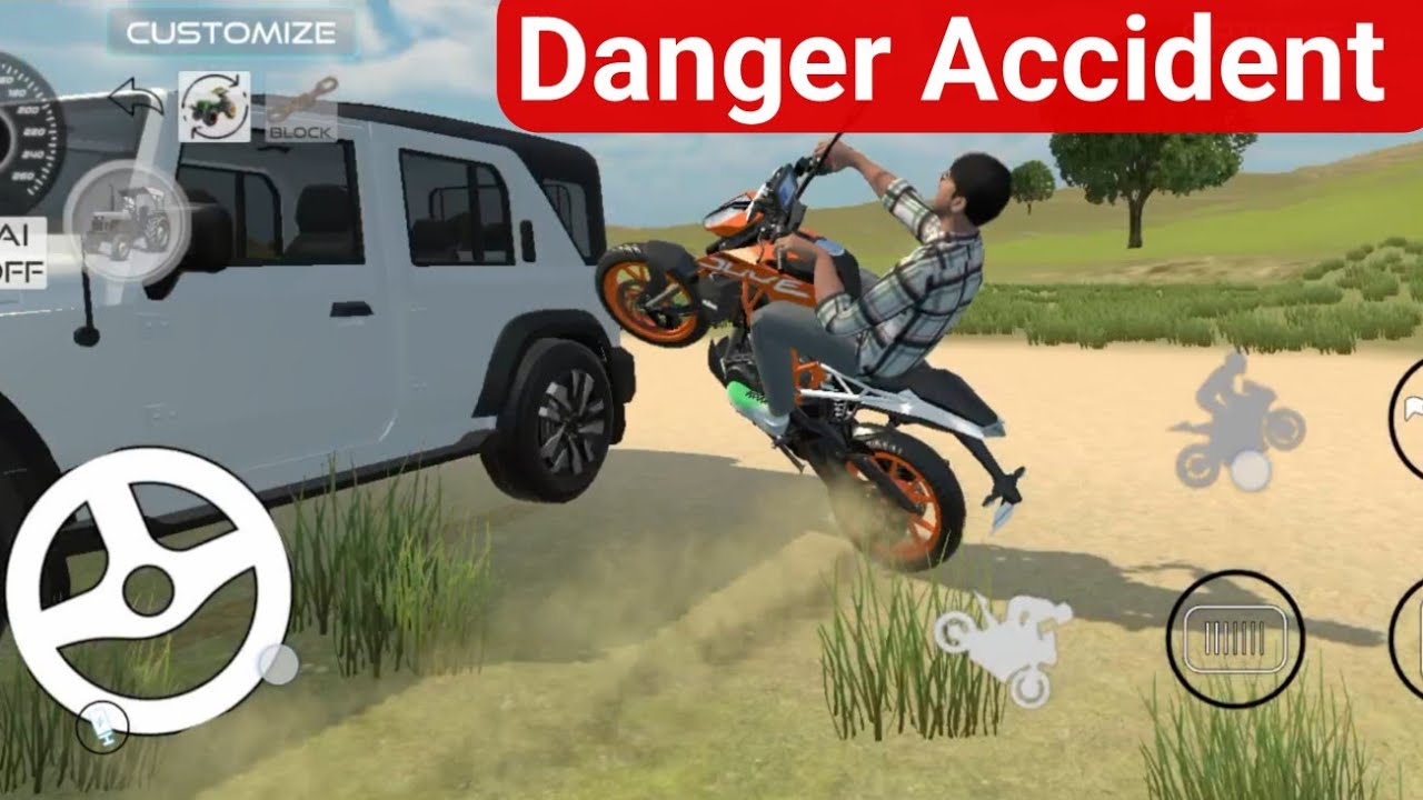 Bullet Accident। Bullet Wala Game । Bullet driving game। Danger Bullet Accident । Enfield Bullet 