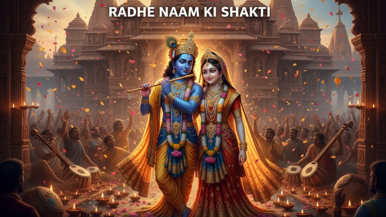 RADHE NAAM KI SHAKTI 🔔 | Radha Krishna Bhakti | Powerful Devotional Song #radhakrishna #shorts