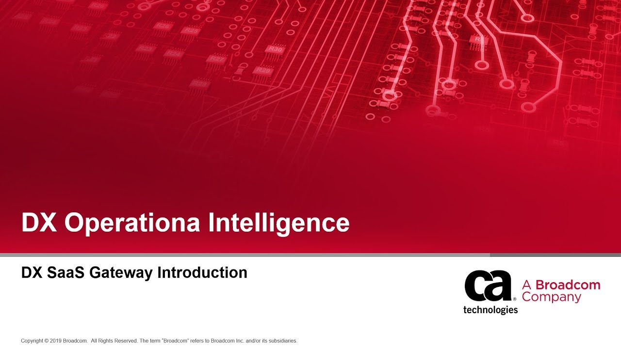 DX Operational Intelligence: DX SaaS Gateway Introduction