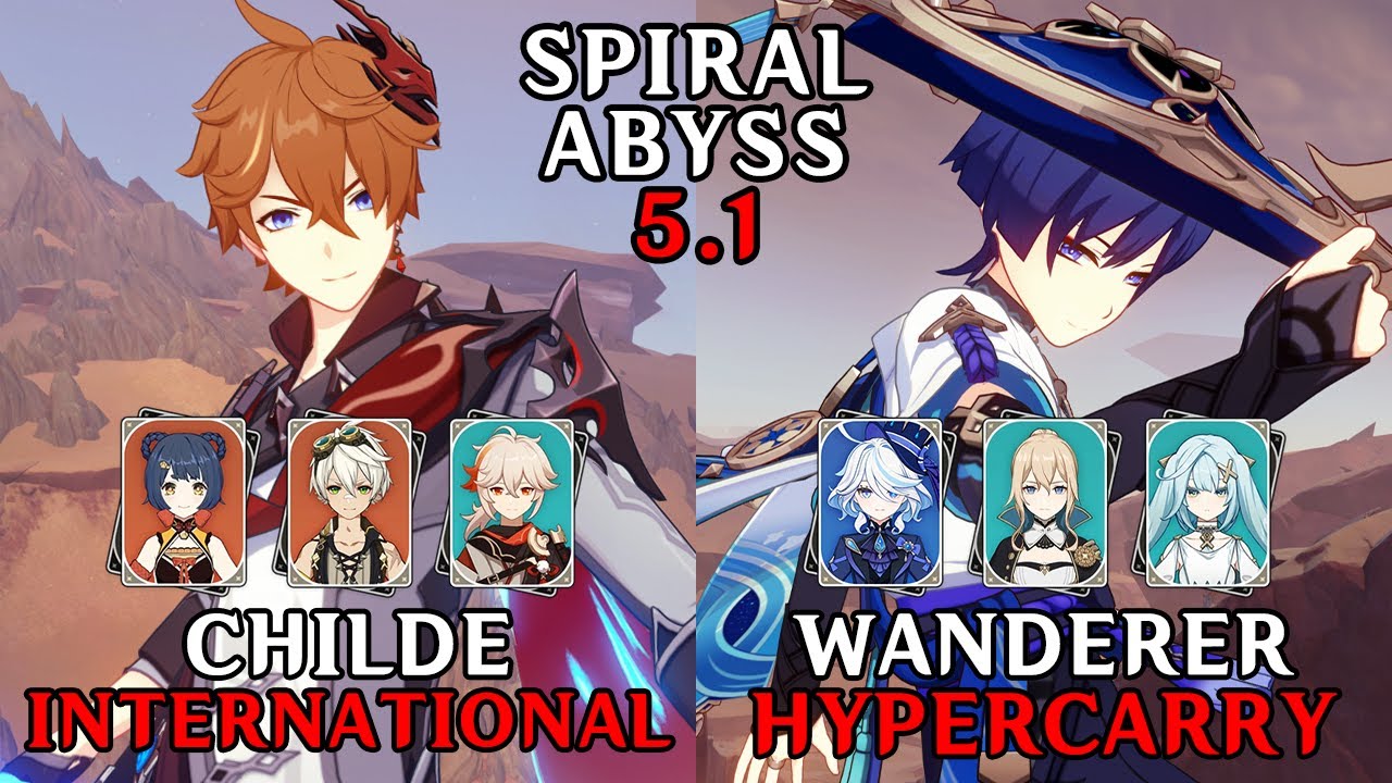 C0 Childe International and C2 Wanderer Hypercarry | 5.1 Spiral Abyss Floor 12