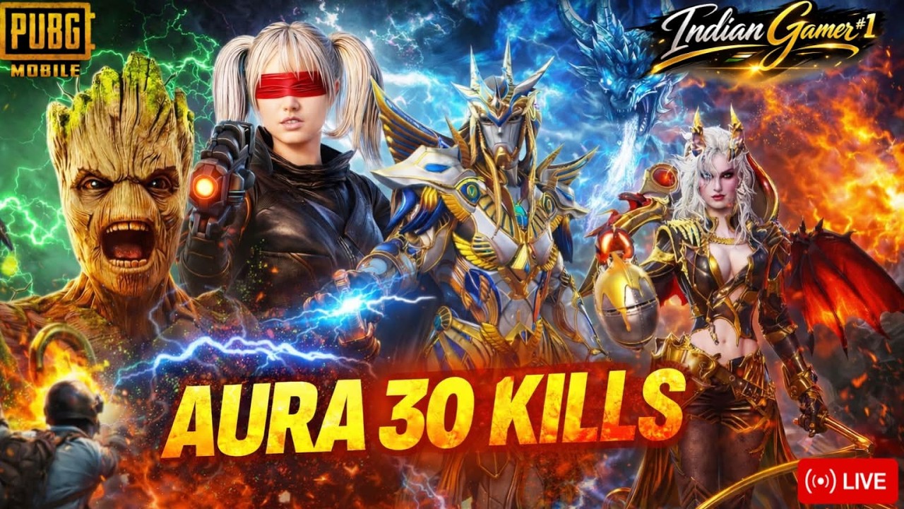🎉 Holi Ke Rang Aur 30 Kills Ka Dhamaka 💀🔥 | Aura Dominance LIVE 90FPS#pubgmobilehacker #live #bgmi