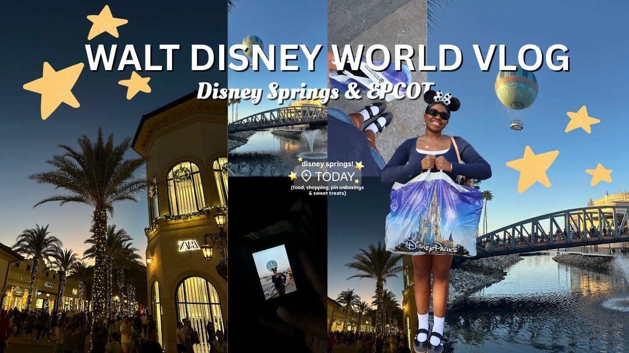 WALT DISNEY WORLD VLOG ⭐️  Disney Springs, EPCOT, Shopping, Mystery Pin Unboxing's & more!