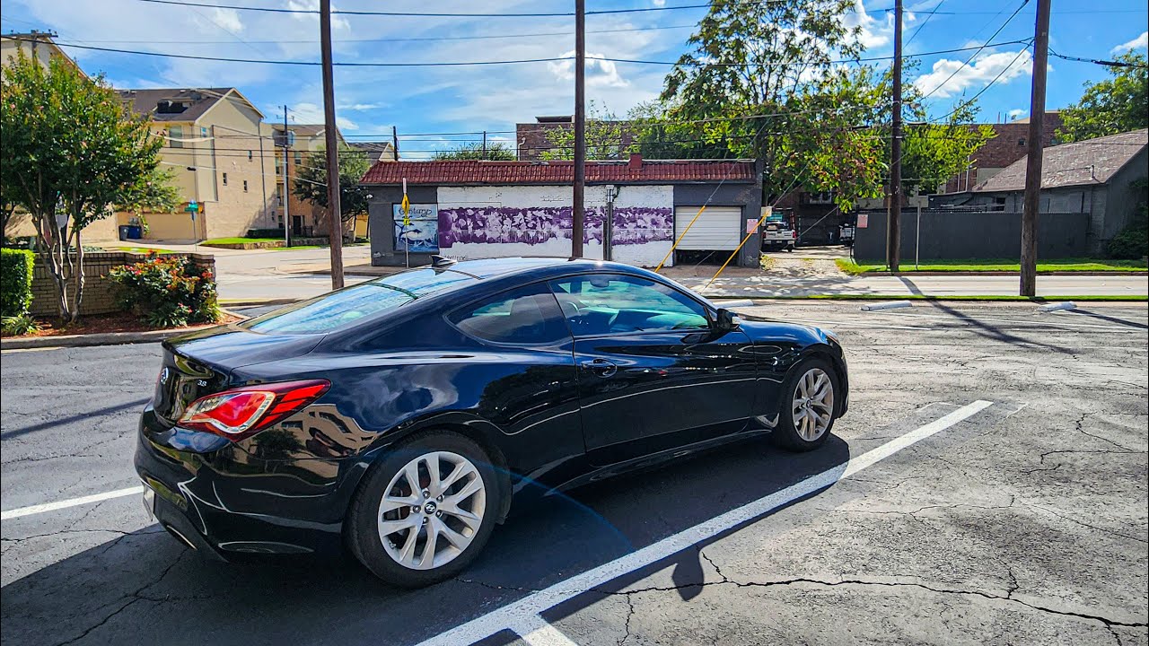 GENESIS COUPE 3.8 POV DRIVE TO TRADE UNION DOWNTOWN! TRAFFIC!
