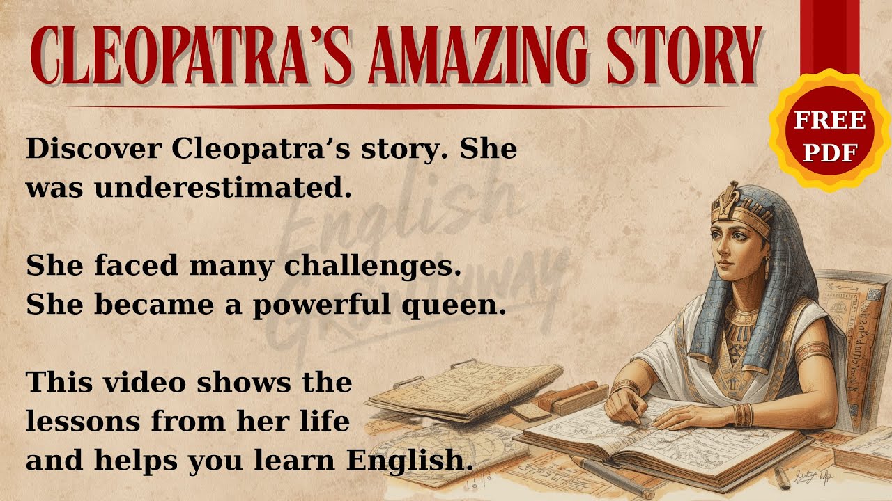 Cleopatra’s Amazing Story | Learn English Through Story | Improve Your Listening & Reading