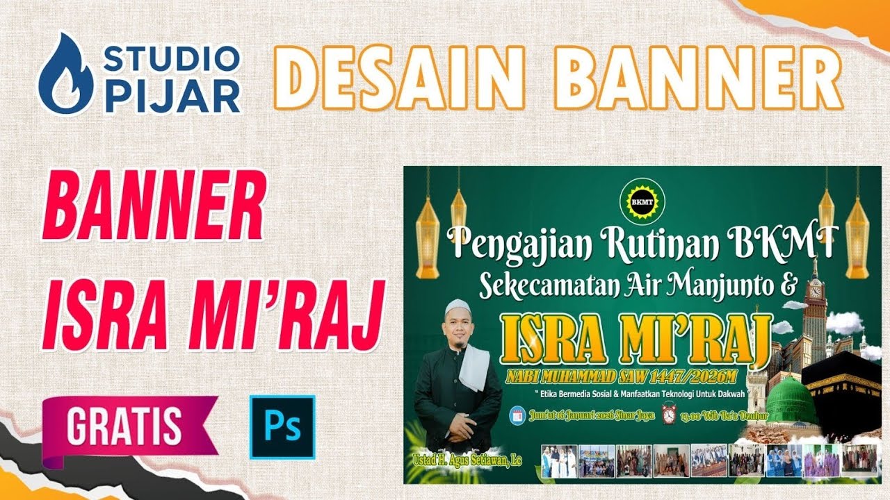 BANNER ISRA MI'RAJ 1447H/2026 M