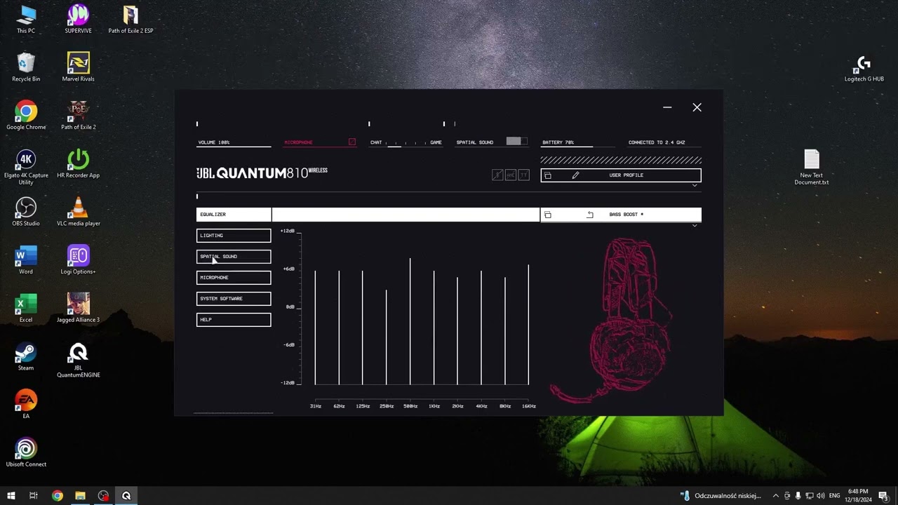 JBL Quantum 810 – Cara Menonaktifkan Spatial Sound (Suara Khusus)