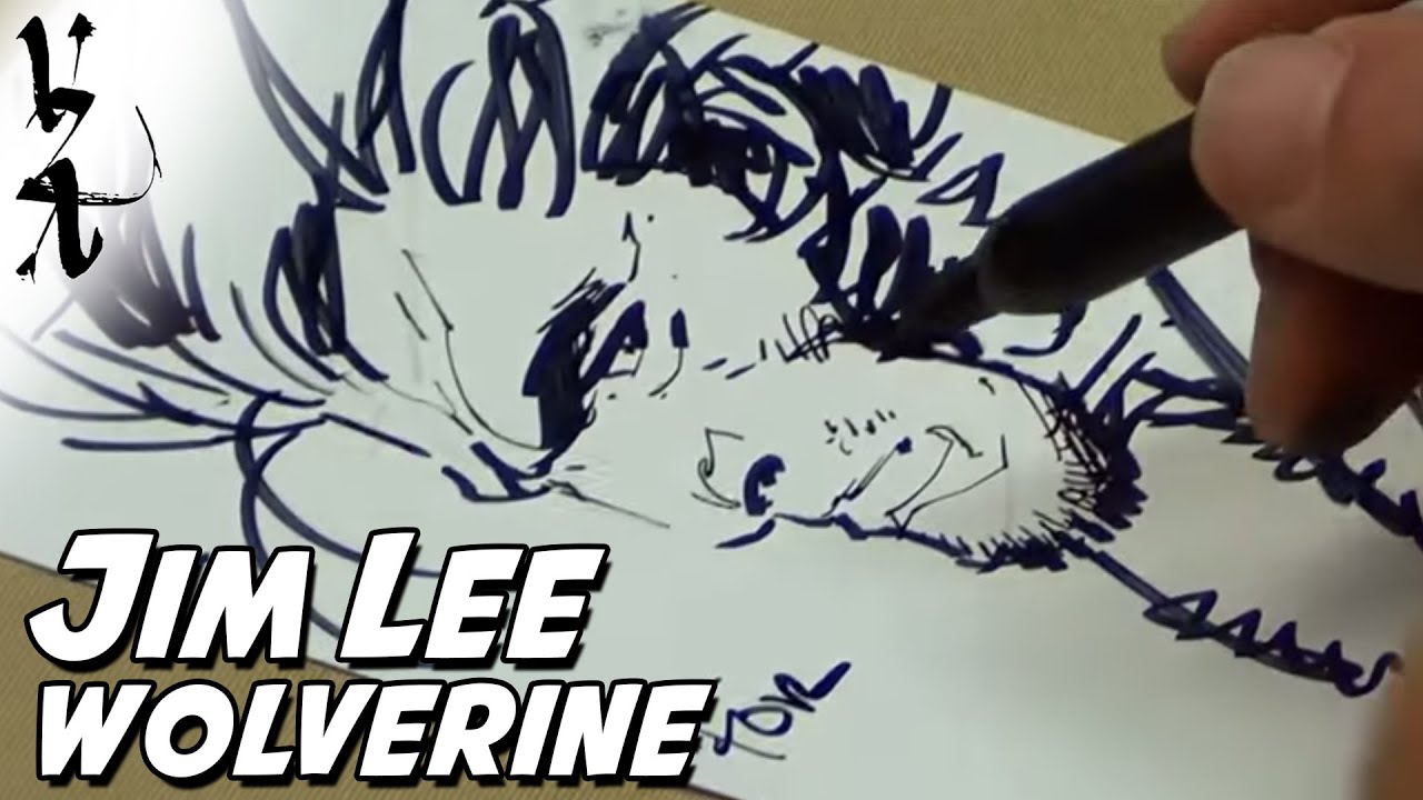 Jim Lee drawing Wolverine Fast