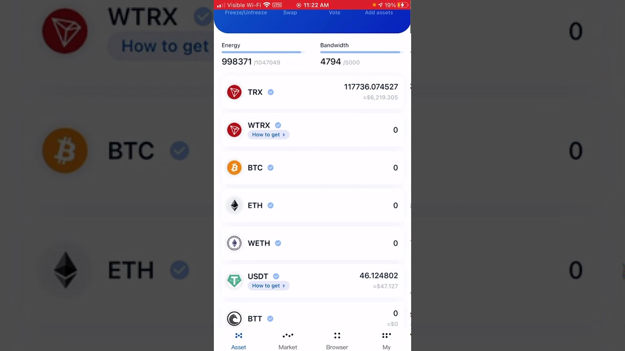Swap Tron to USDT