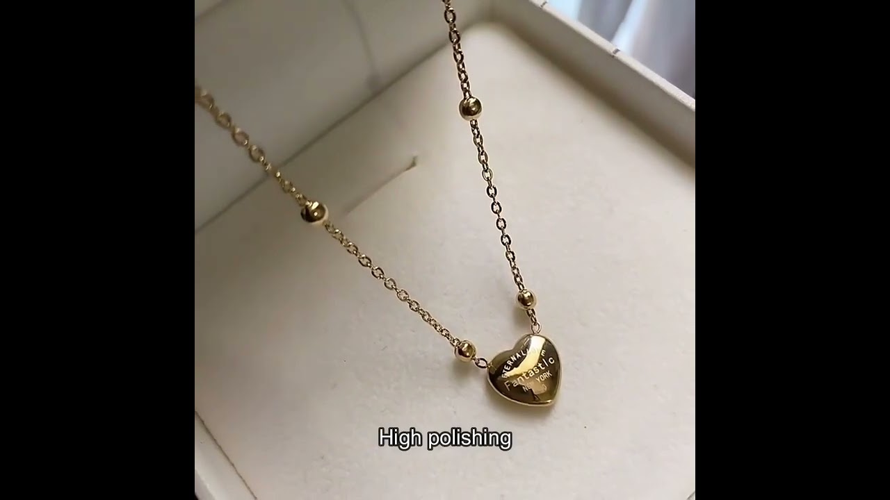 stainless steel  heart necklace #jewelry #heart #necklace #fashion