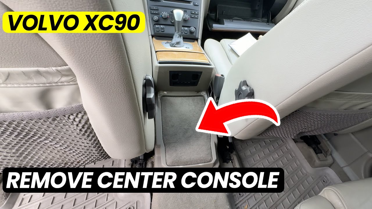 Volvo XC90: как снять центральную консоль
