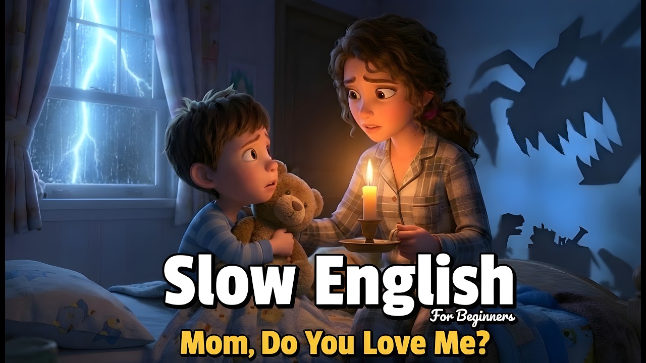 Slow English for Beginners | The Storm & The Shadow (Listening Practice).