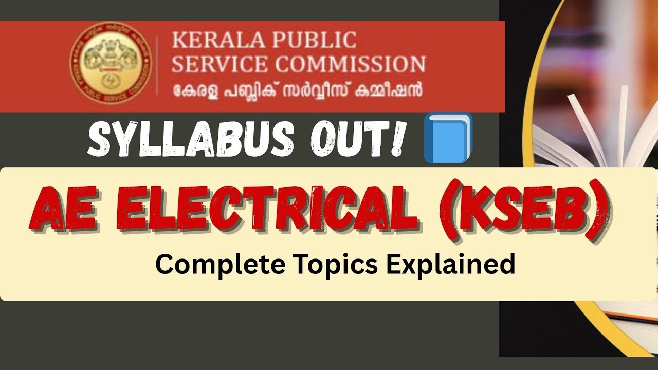 KSEB Assistant Engineer (Electrical) PSC Syllabus | Complete Topics & Pattern