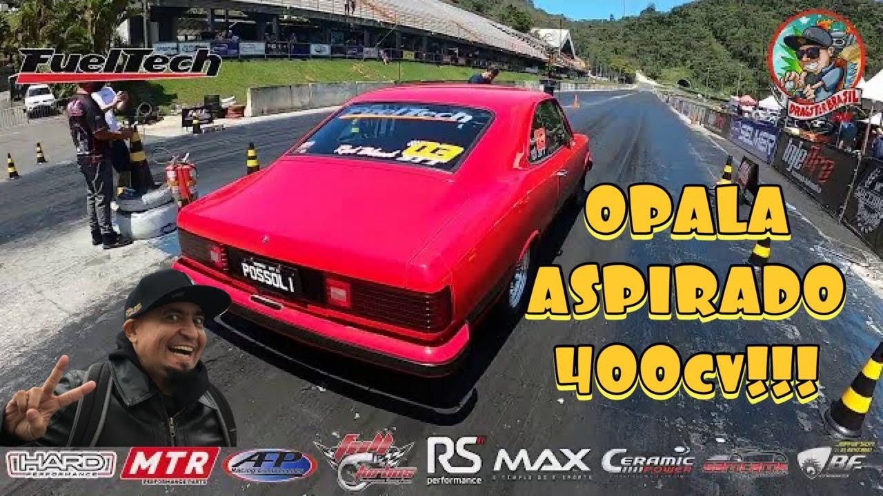 Opala aspirado 400cv, pneu radial e 6 segundos no 1/8 de milha!