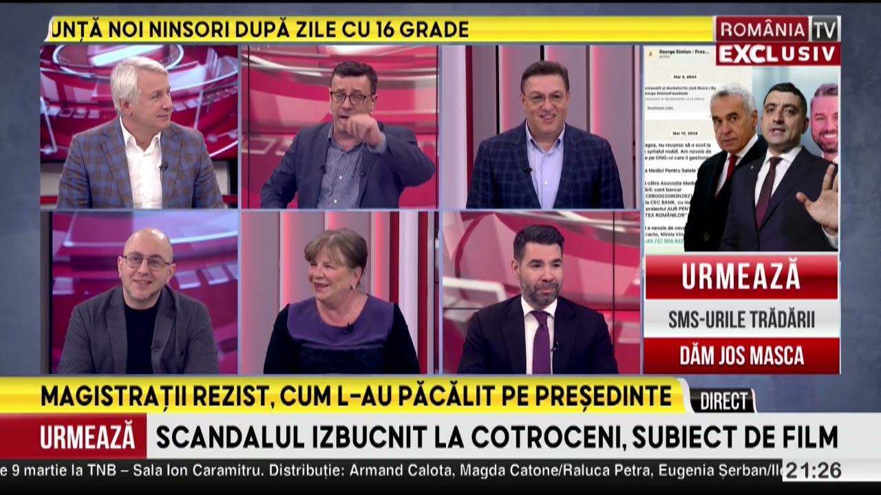 Punctul culminant cu Victor Ciutacu:  Scandalul izbucnit la Cotroceni, subiect de film