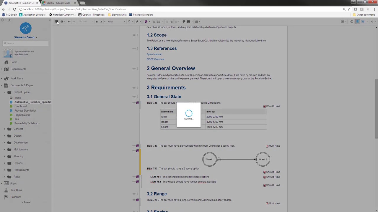 Creating test cases in Polarion