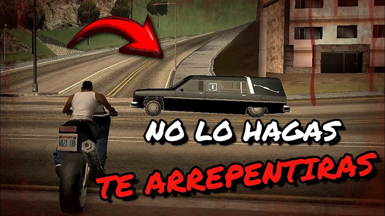 Esto me paso por seguir este auto extraño en GTA San Andreas