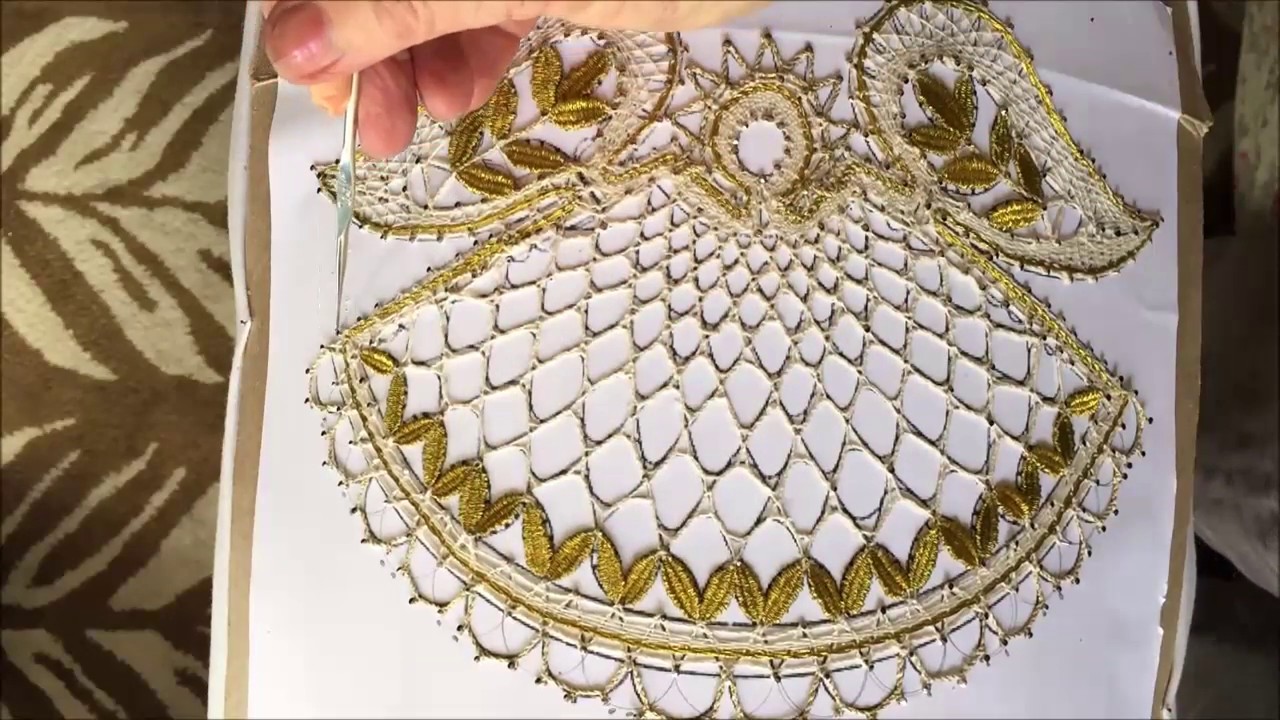 Bobbin lace making angel part 4