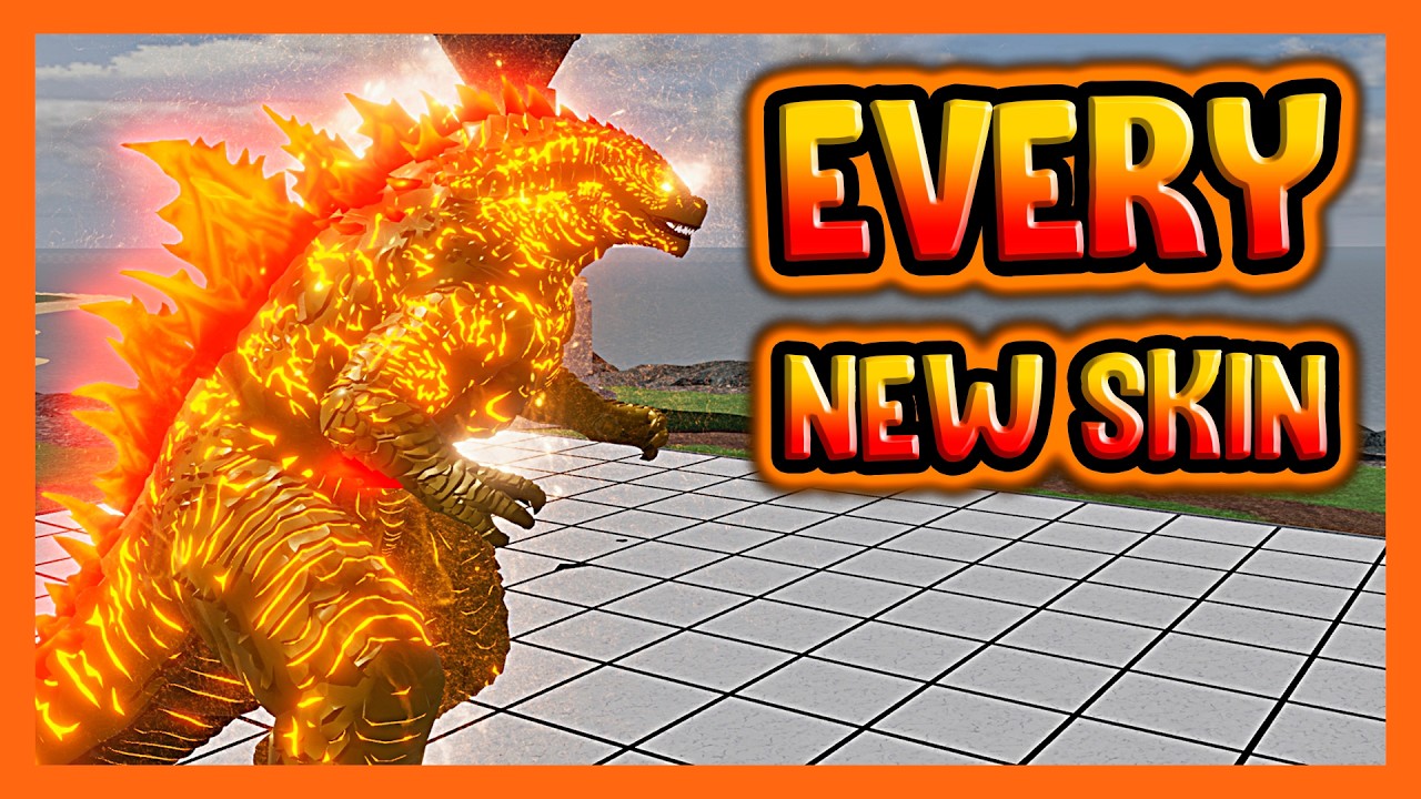 EVOLVED GODZILLA REMODEL (ALL NEW SKINS SHOWCASE) - Roblox Age of Titans