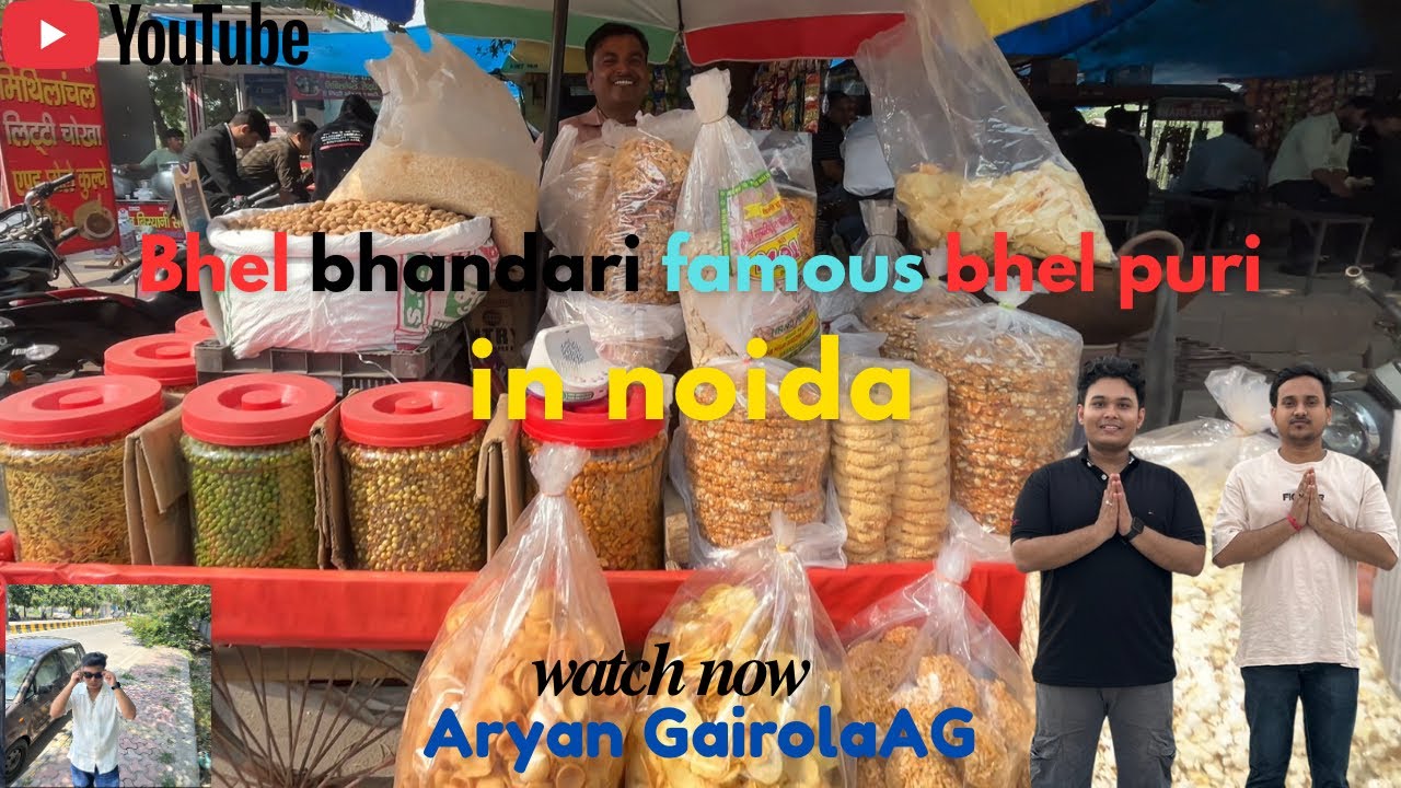 Famous Bhel Bhandare Bhaiya&rsquo;s ₹20 Bhel Puri in Noida! | Must Try Budget Street Food