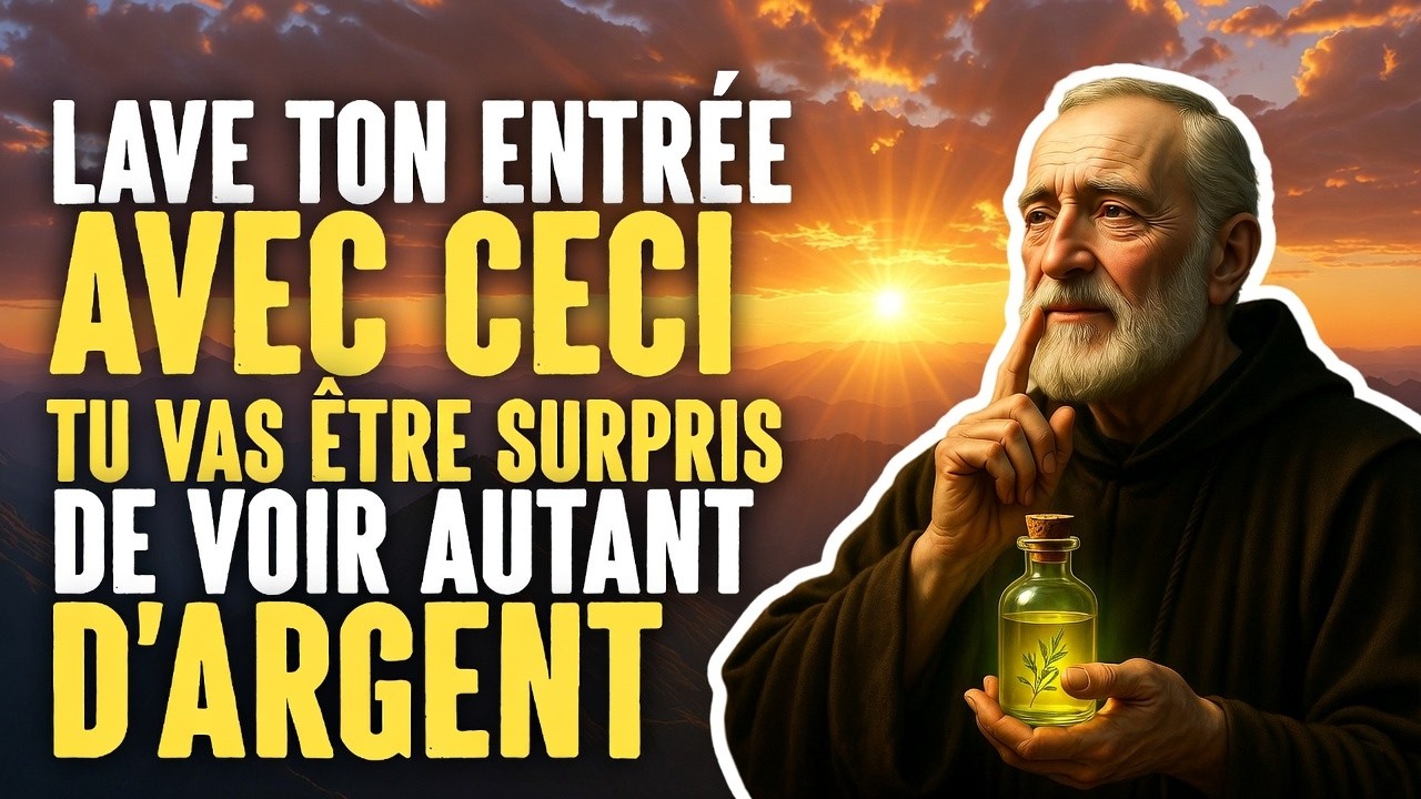 🔥 LAVE TON ENTRÉE AVEC CECI ET TU VAS ÊTRE SURPRIS DE VOIR AUTANT D'ARGENT | SECRET DU PÈRE PIO