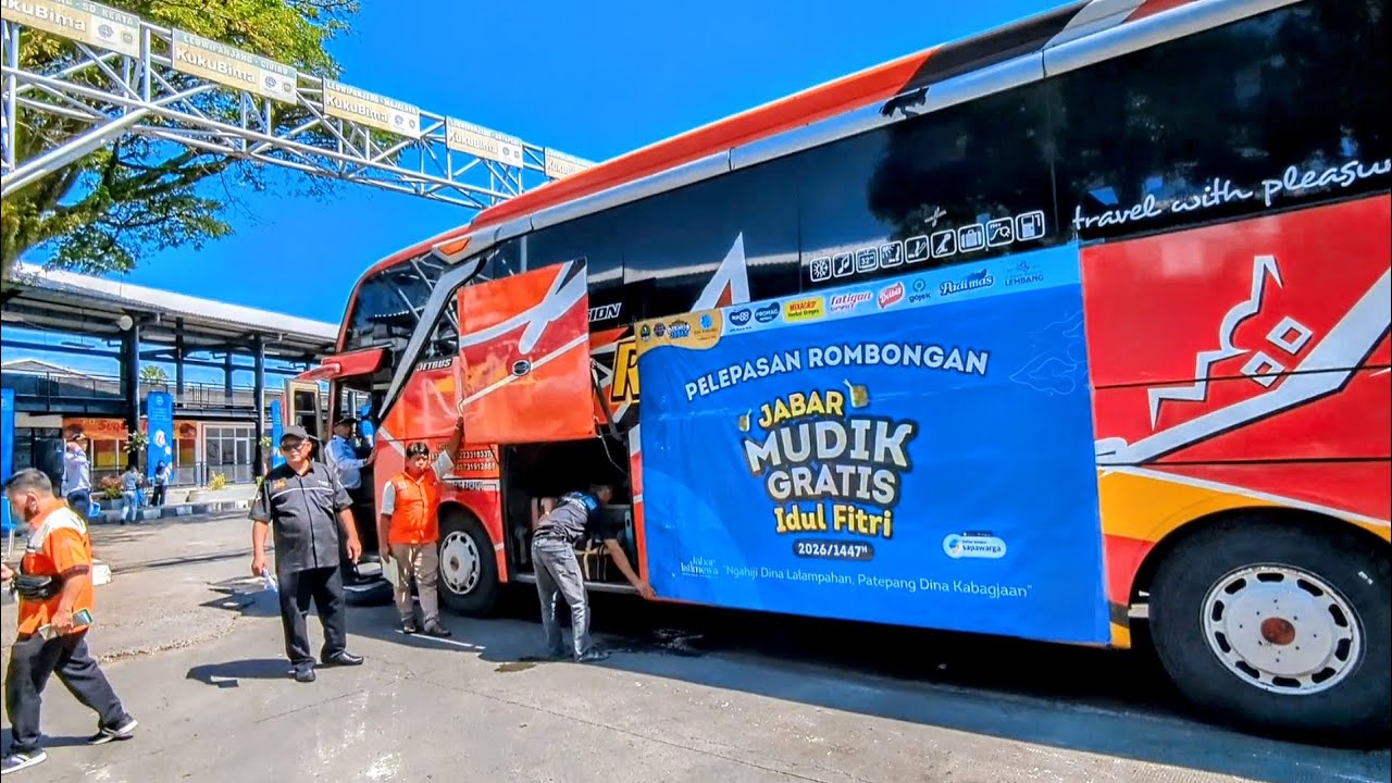 MUDIK GRATIS 2026 LEUWIPANJANG BANDUNG, 6 BUS SUGENG RAHAYU BERPARTISIPASI!