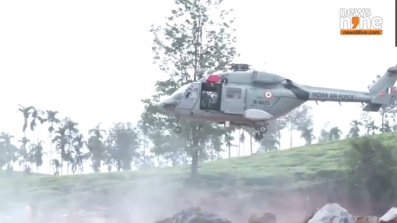 Kerala Wayanad Landslide : IAF Helicopter Rescues in Wayanad Landslide Disaster | News9