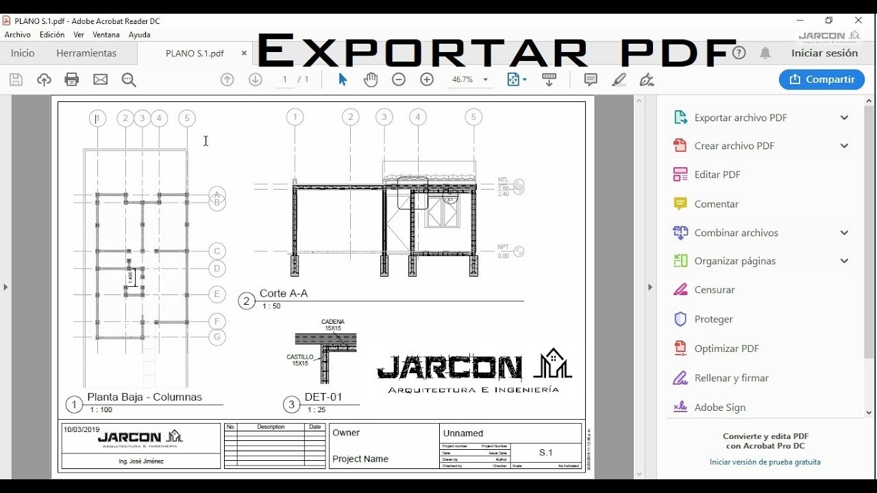 Exportar a PDF - Tutorial Revit 2019