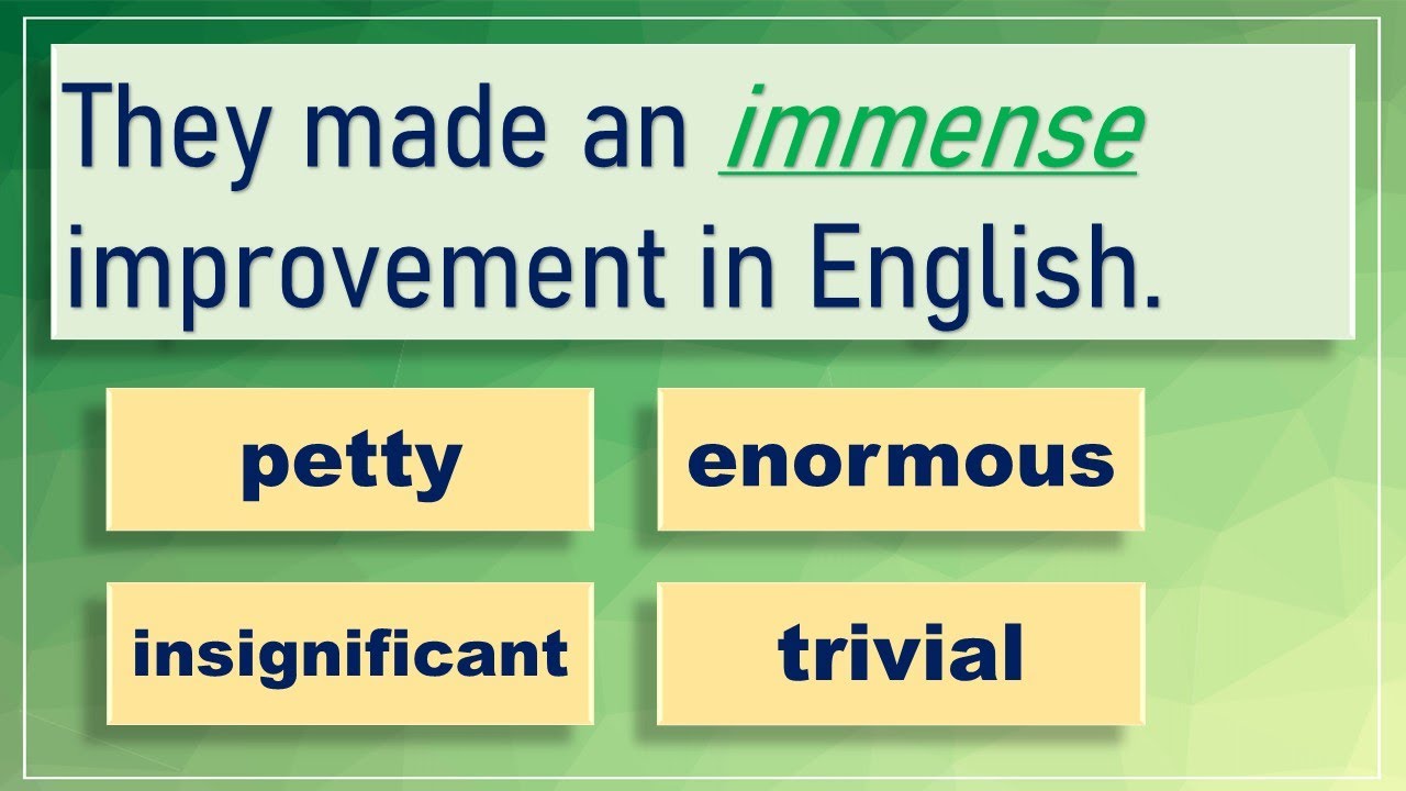 TEST YOUR VOCABULARY - SYNONYMS INTERACTIVE QUIZ